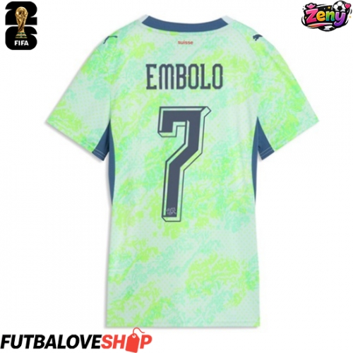 Dres Švajčiarsko Breel Embolo #7 Preč pre Ženy MS 2026 Krátky Rukáv